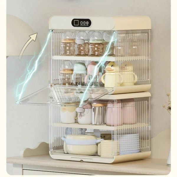 Efficient Baby Bottle Sterilizer with Storage Box and Rack - Perfect for Busy Parents - Image 5