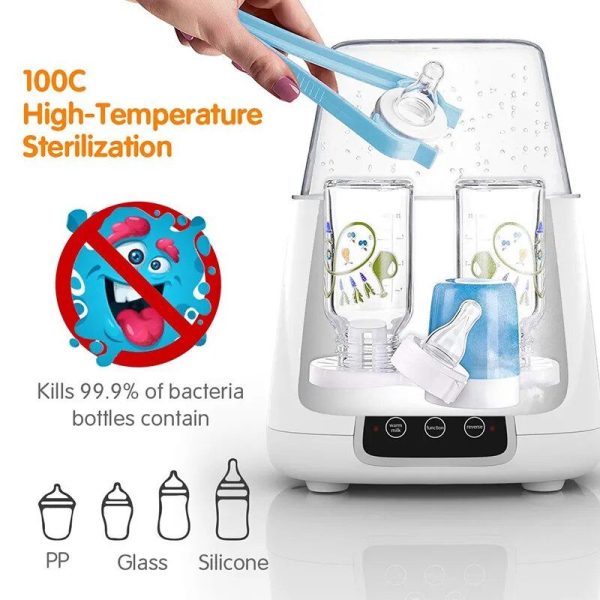 6-in-1 Multi-Function Baby Bottle Sterilizer and Warmer with Intelligent Thermostat - Image 5