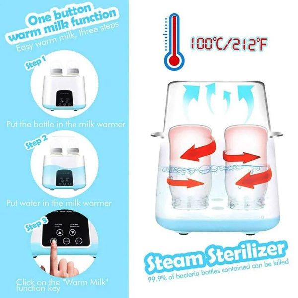 6-in-1 Multi-Function Baby Bottle Sterilizer and Warmer with Intelligent Thermostat - Image 6