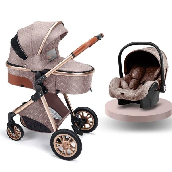 Luxurious 3-in-1 Portable Baby Stroller - Image 3