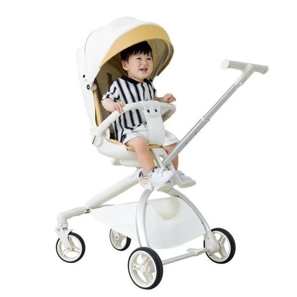 Versatile 2-in-1 Baby Stroller - Recline & Sit, Foldable, High Landscape, Dual-Direction Infant Trolley - Image 6