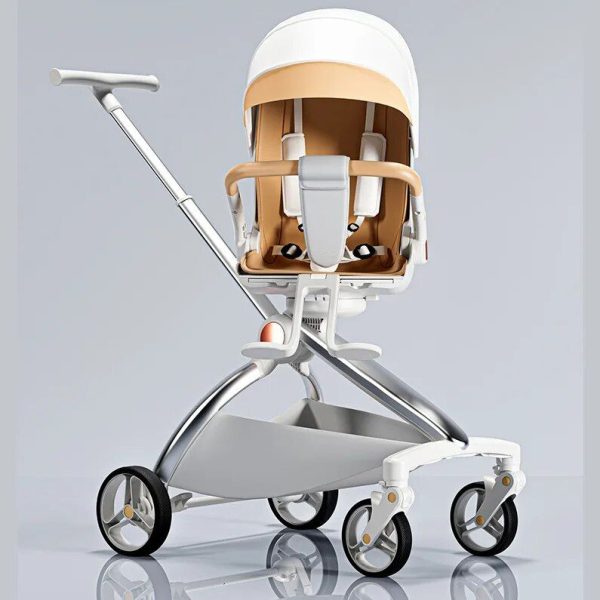 Versatile 2-in-1 Baby Stroller - Recline & Sit, Foldable, High Landscape, Dual-Direction Infant Trolley - Image 7