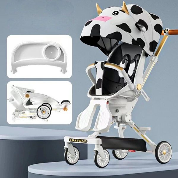 Versatile High-View Baby Stroller - Lightweight, Foldable, and Comfort-Designed for Modern Parents - Image 2