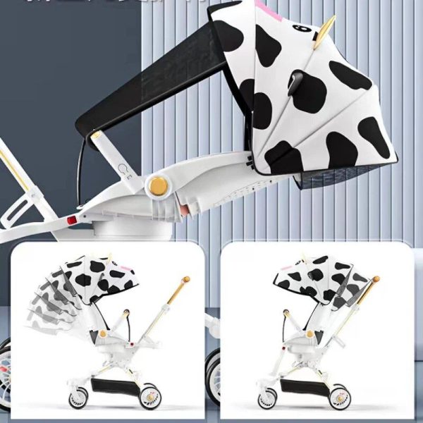 Versatile High-View Baby Stroller - Lightweight, Foldable, and Comfort-Designed for Modern Parents - Image 3