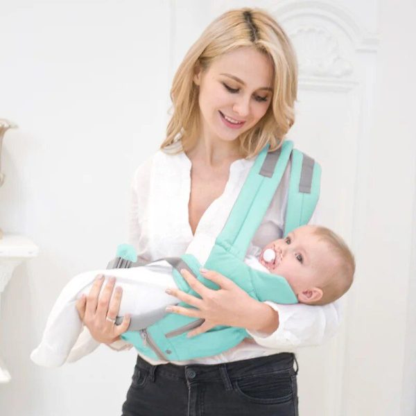 Ergonomic Cotton Baby Carrier with Hip Seat - Versatile & Breathable - Image 5