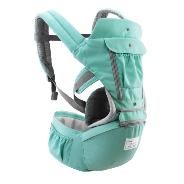 Ergonomic Cotton Baby Carrier with Hip Seat - Versatile & Breathable - Image 2