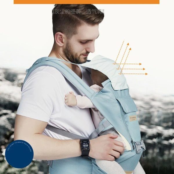 Versatile 5-in-1 Baby Carrier - Ergonomic All-Position Sling for Infants and Toddlers, 7-35 lbs - Image 4