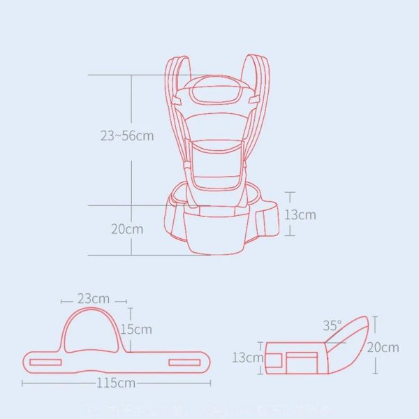 Versatile Ergonomic Baby Carrier - 3-in-1 Hipseat for 0-48 Months, Multi-Position Sling - Image 6