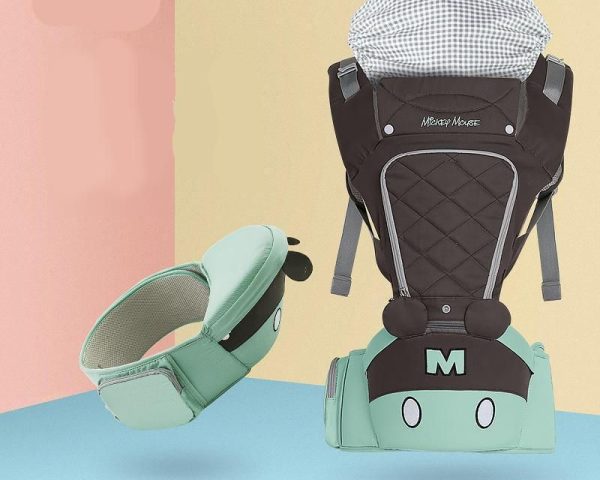 Ergonomic Newborn Hipseat Baby Carrier with Breathable Backpack Design - Image 4