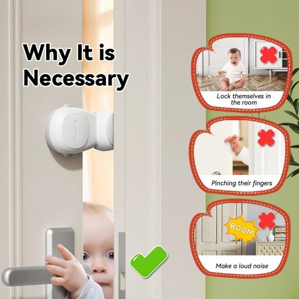 360° Rotating Baby Safety Door Stopper - Finger Pinch Guard for Child & Pet Safety - Image 3