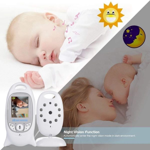 Wireless Video Baby Monitor with 2-Way Audio, Night Vision, and Temperature Monitoring - Image 6